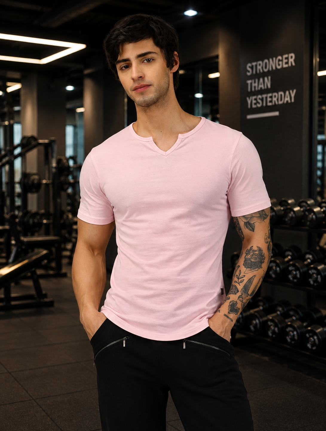 VIKING REGULAR FIT T-SHIRT BABY PINK