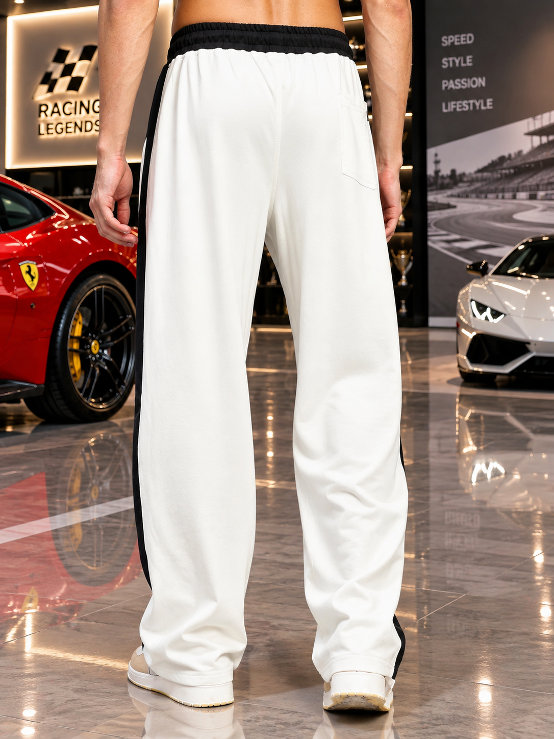 SPEED SURGE  RELAXED FIT CO-ORD SET OFF-WHITE
