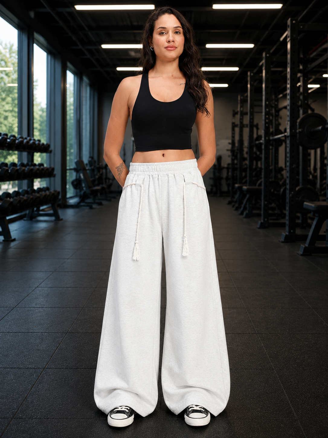WOMEN BAGGY DRIFT LIGHT JOGGER OFF-WHITE