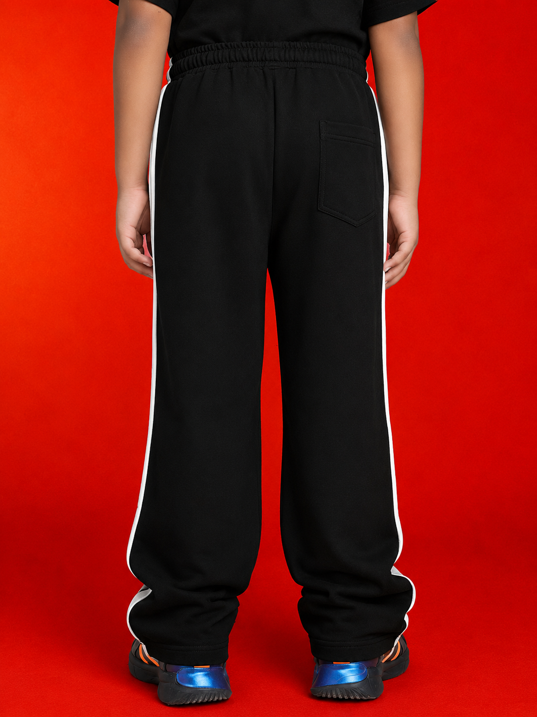KIDS ROSTER JOGGER FOR BOYS GIRLS BLACK WHITE