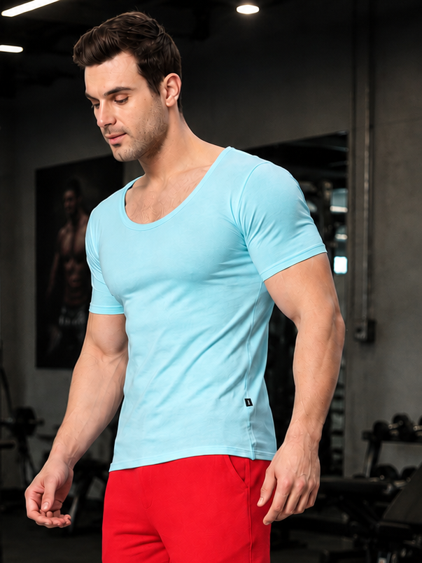 RICKY REGULAR FIT T-SHIRT SKY BLUE