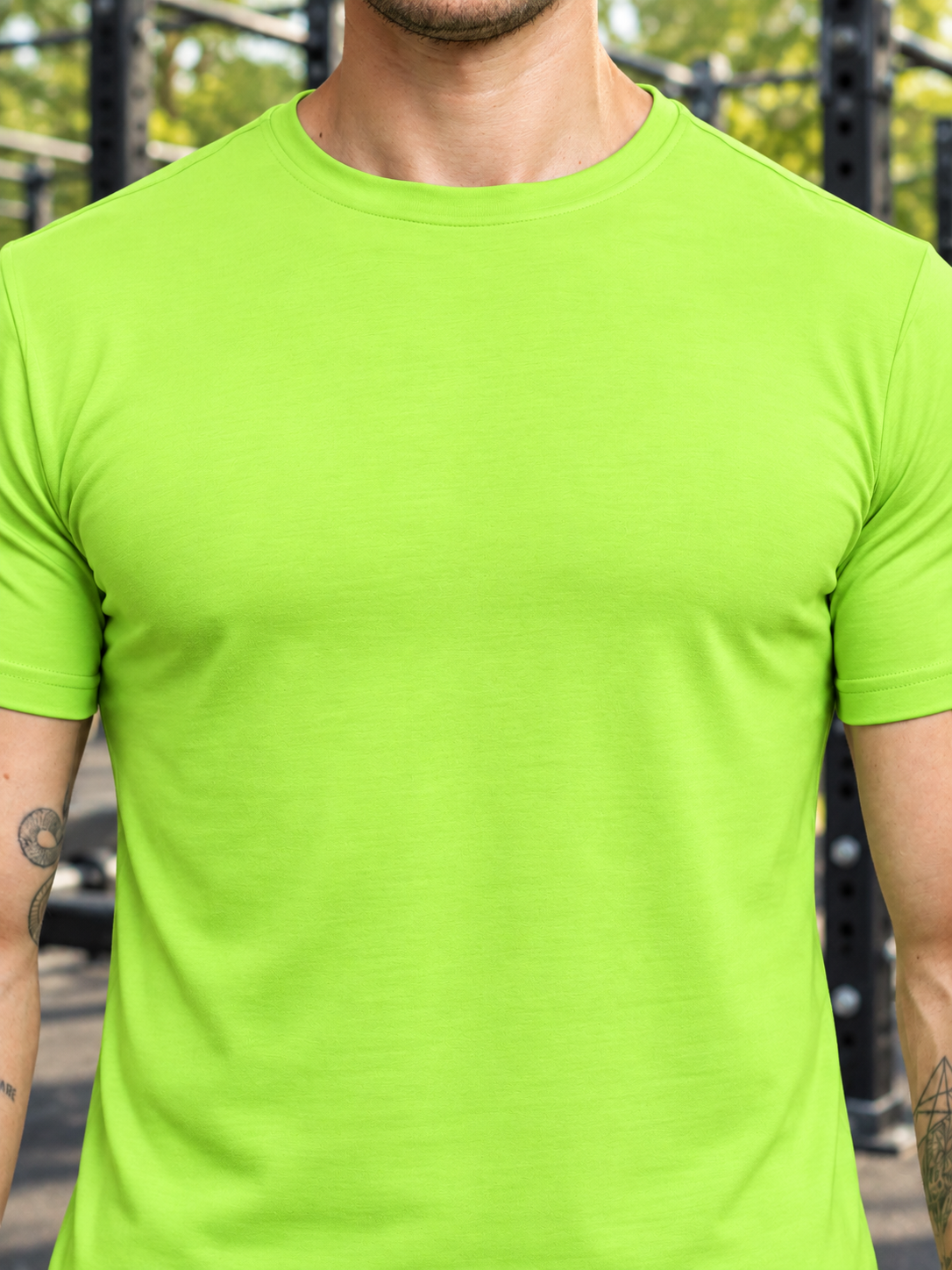 CLASSIC SLIM FIT T-SHIRT NEON GREEN