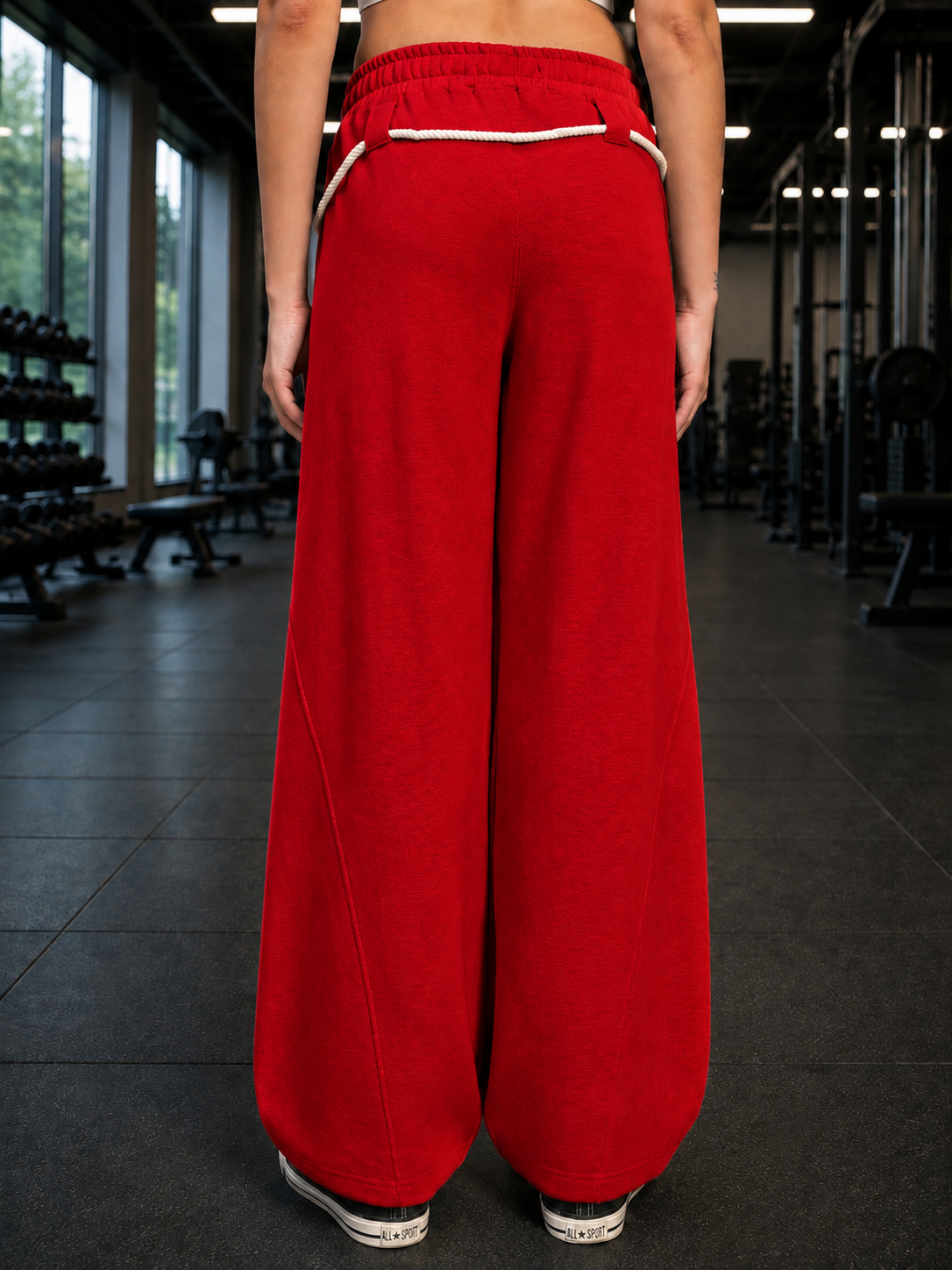 WOMEN BAGGY DRIFT LIGHT JOGGER RED