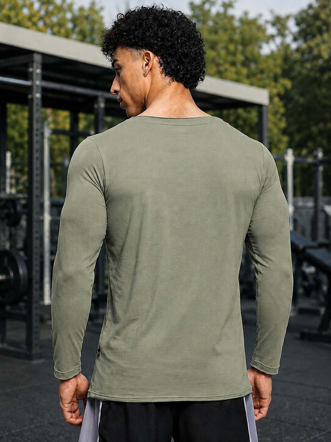 JOEL SLIM FIT SWEATSHIRT SAGE GREEN