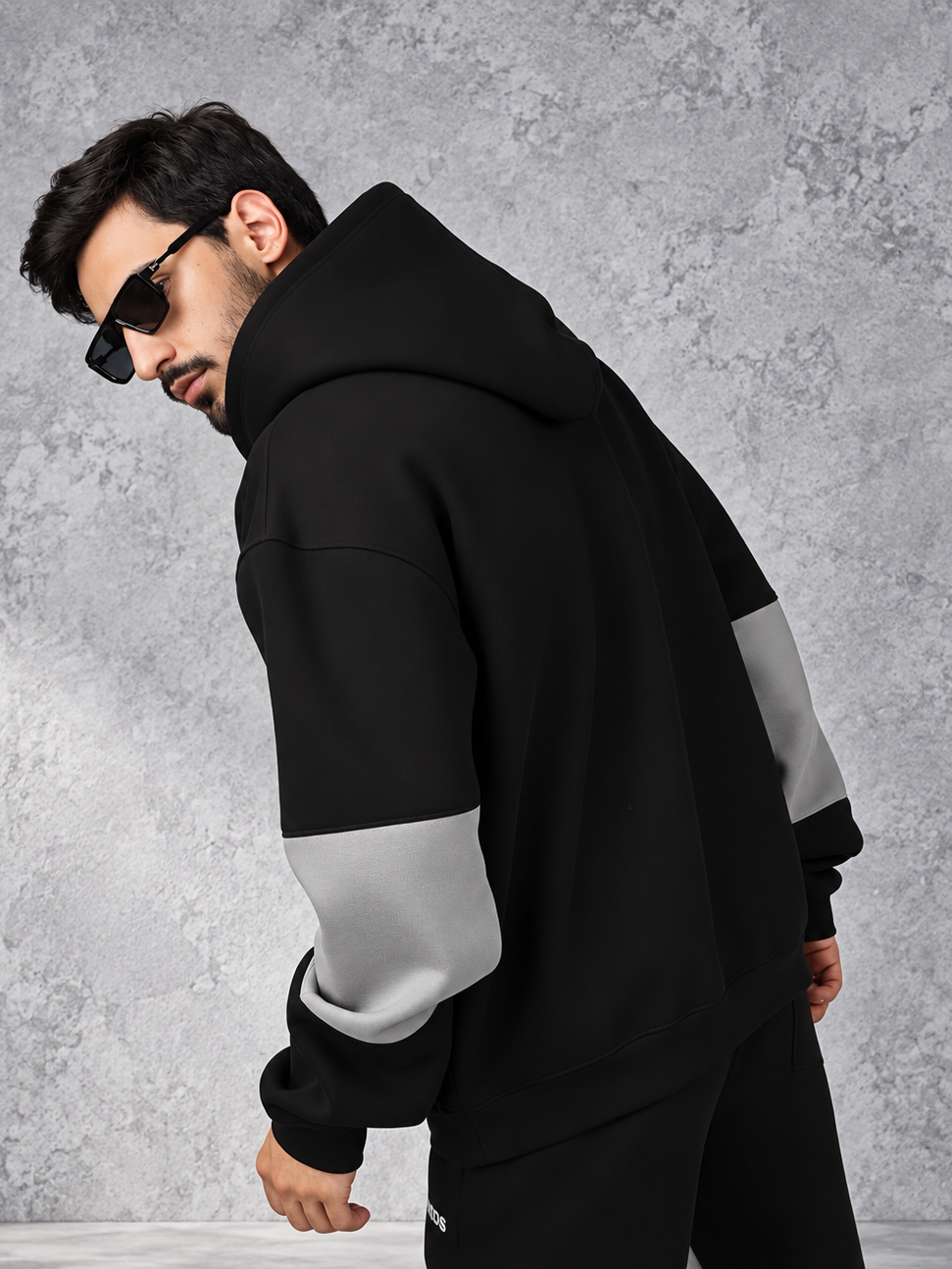 WD GORBCORE HOODIE BLACK-GREY