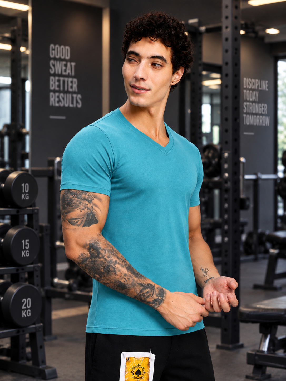 CORE SHORT REGULAR FIT T-SHIRT OCEAN BLUE