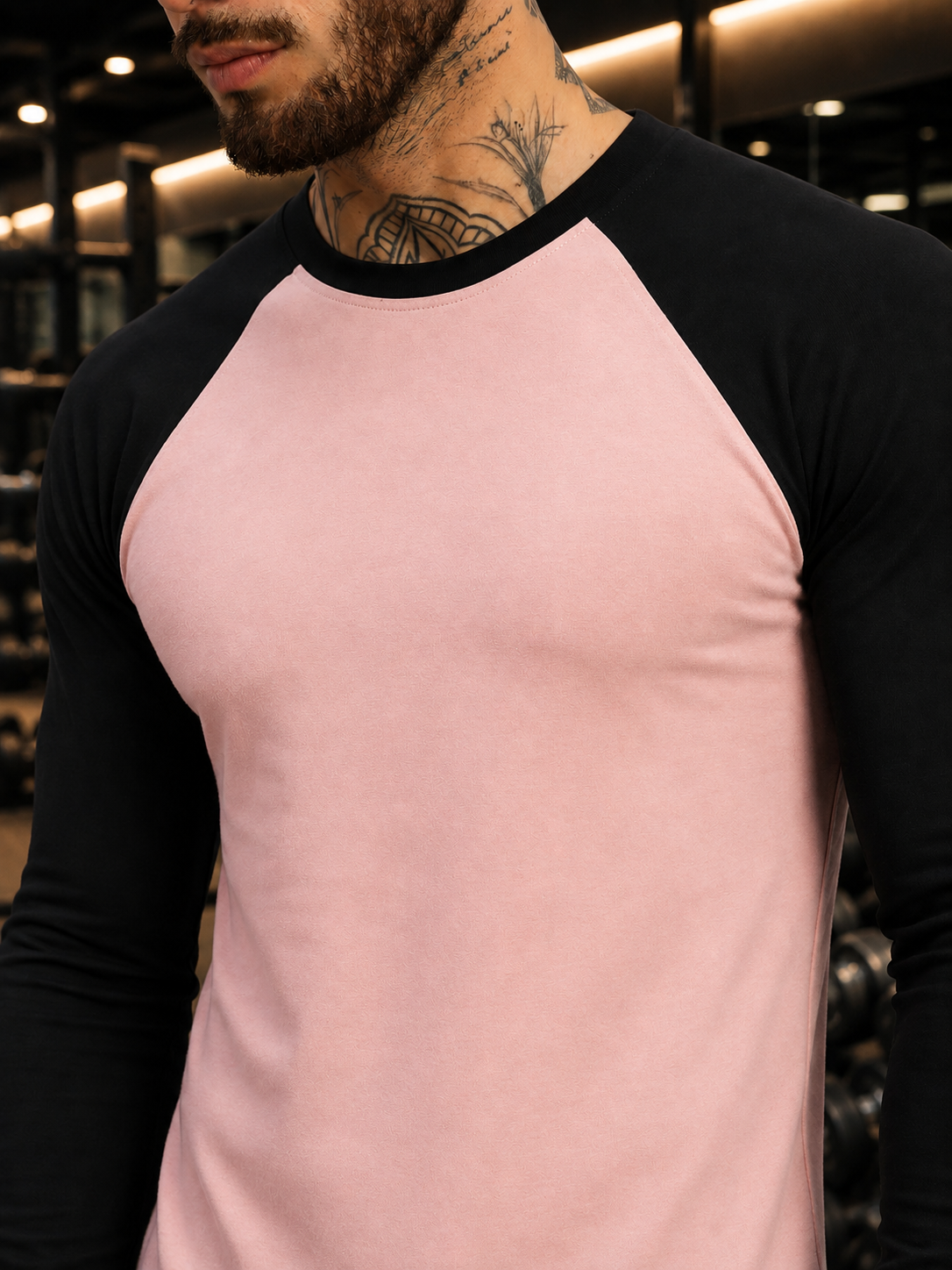 FITFLOW SLIM FIT SWEATSHIRT PINK BLACK