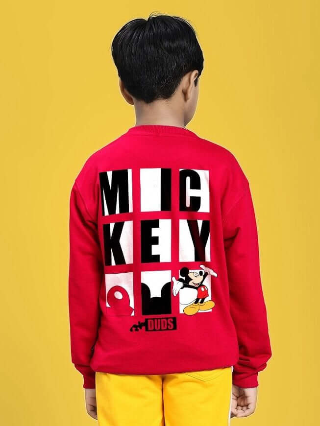 FRIENDS CREW PRINT SWEATSHIRT FOR BOYS GIRLS RED - KIDS SWEATSHIRT