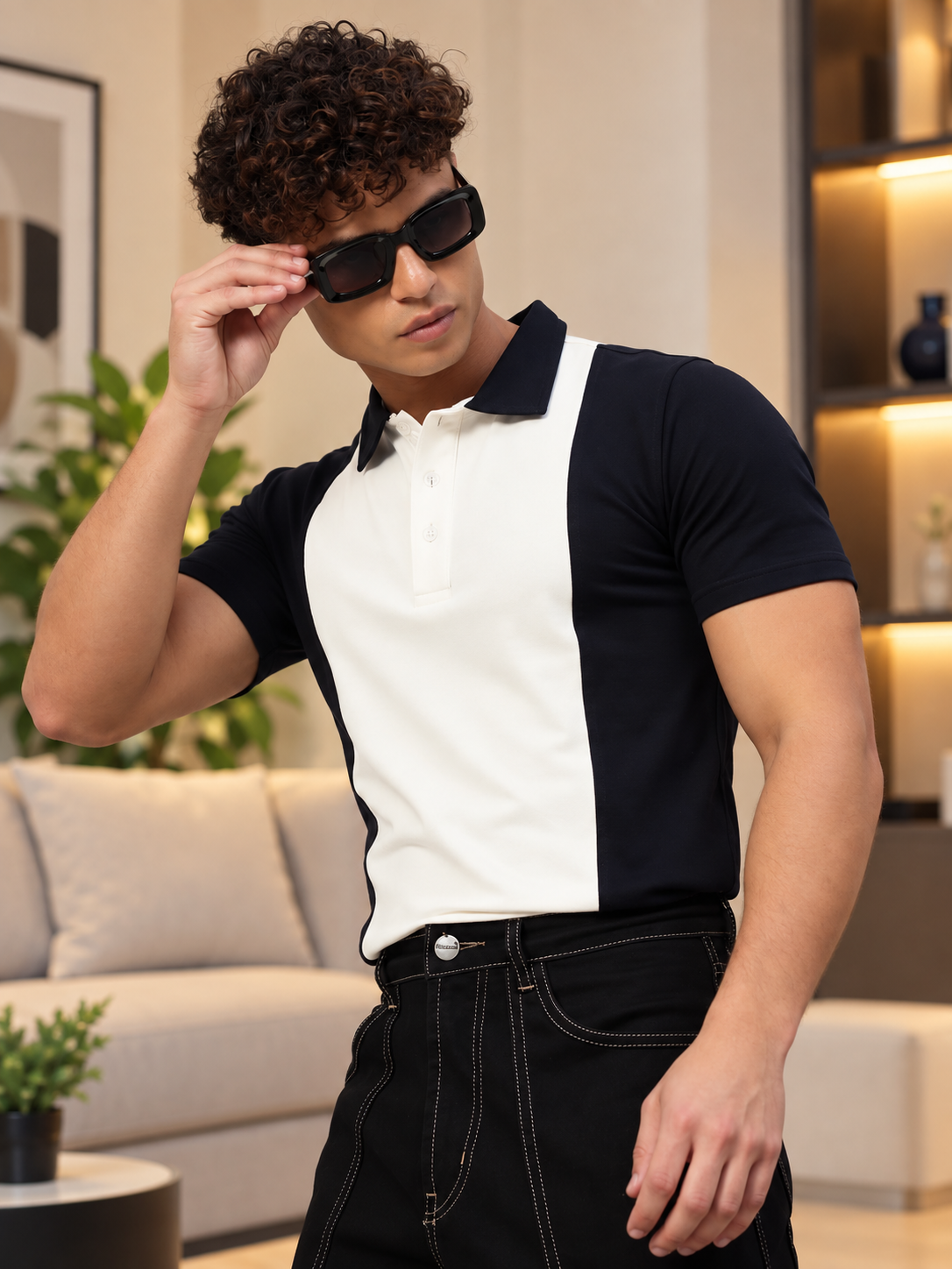GLORY REGULAR FIT T-SHIRT NAVY BLUE - Wearduds, view 3