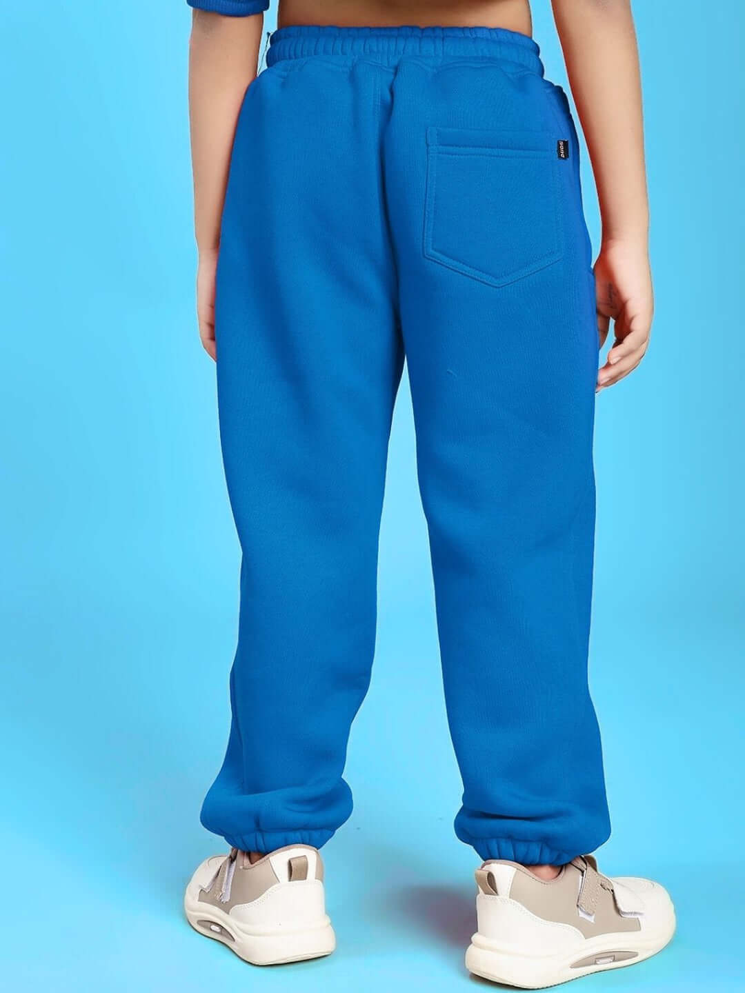 GROW AND GLOW FLEECE JOGGER FOR BOYS AND GIRLS BLUE - KIDS JOGGER