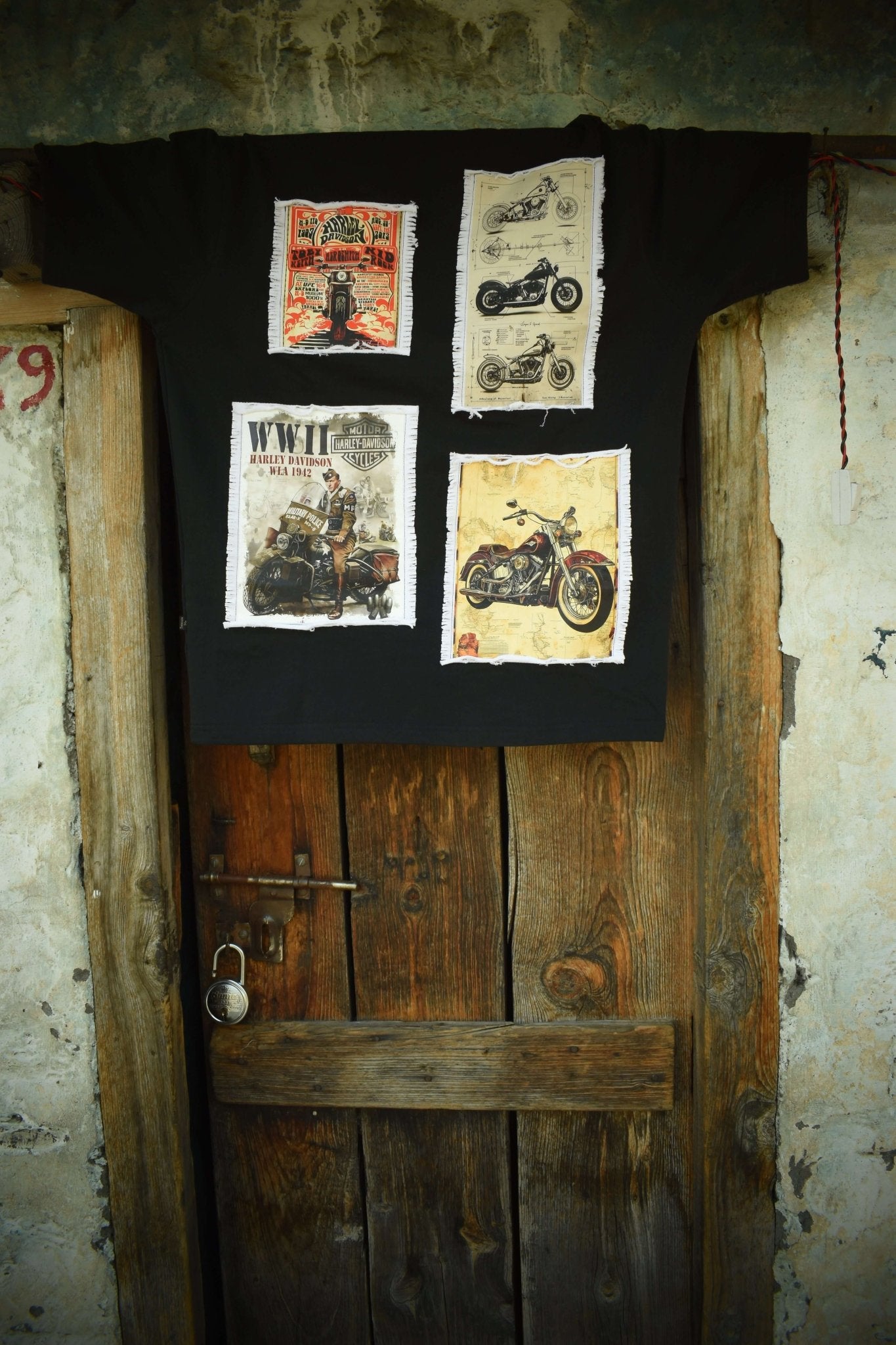 HARLEY DESIGNER OVER - SIZED T - SHIRT BLACK - T-shirt