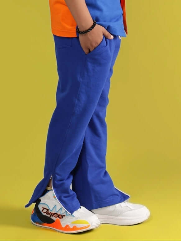 HERSHEY JOGGER FOR BOYS & GIRLS ROYAL BLUE showcasing vibrant color and stylish fit for kids' streetwear fashion.