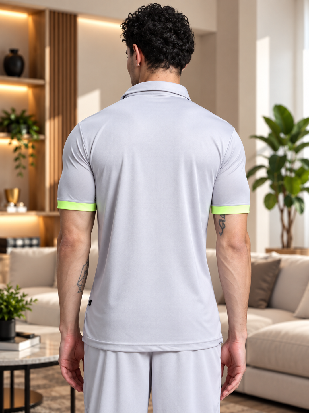 HOOKUP REGULAR FIT T-SHIRT GREY - Wearduds, view 3