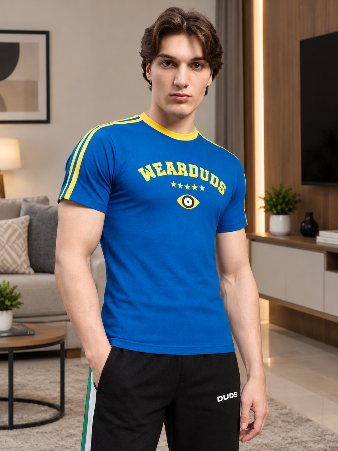 IRISH REGULAR FIT T-SHIRT BLUE - Wearduds, view 2