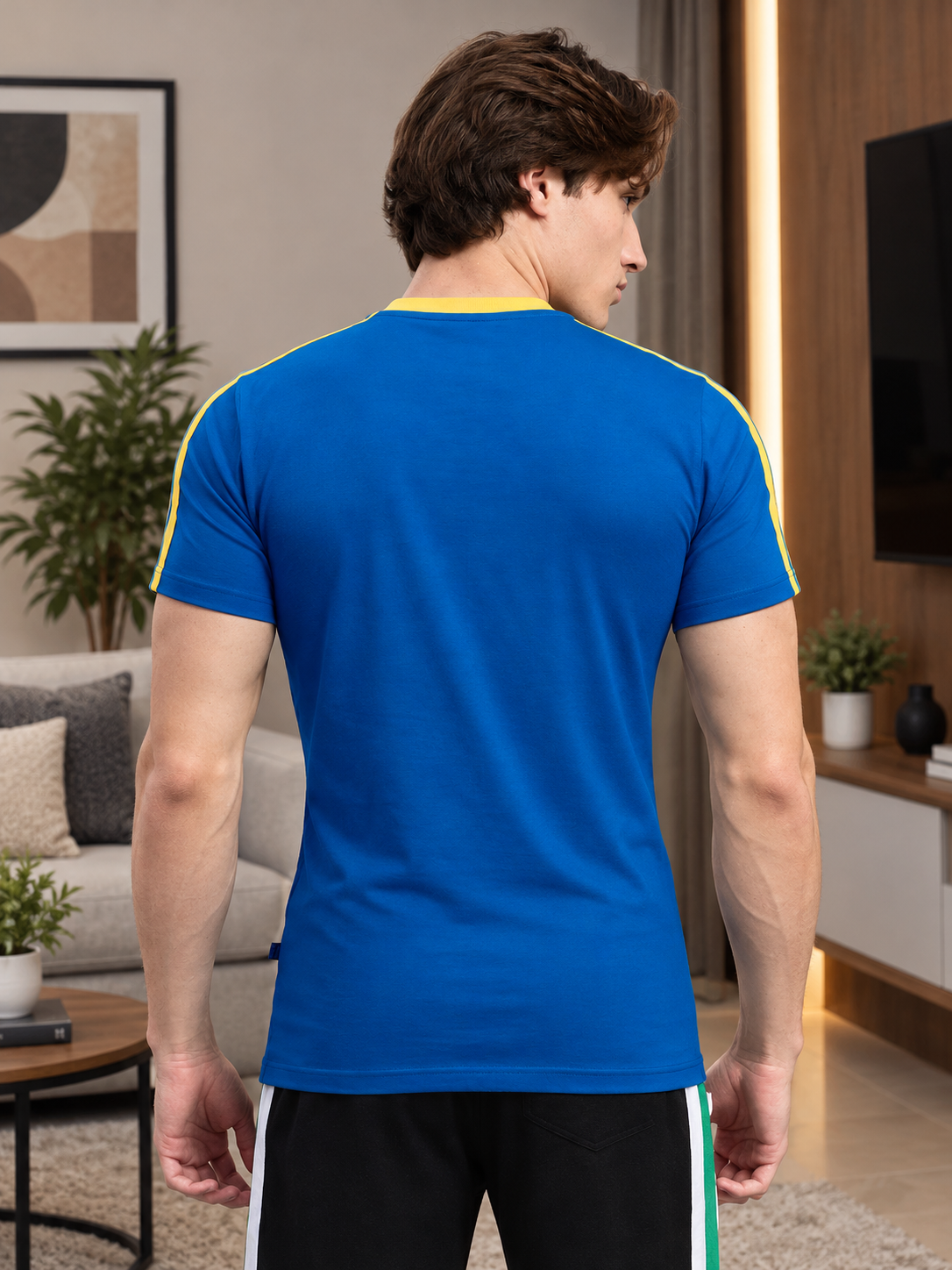 IRISH REGULAR FIT T-SHIRT BLUE - Wearduds, view 3