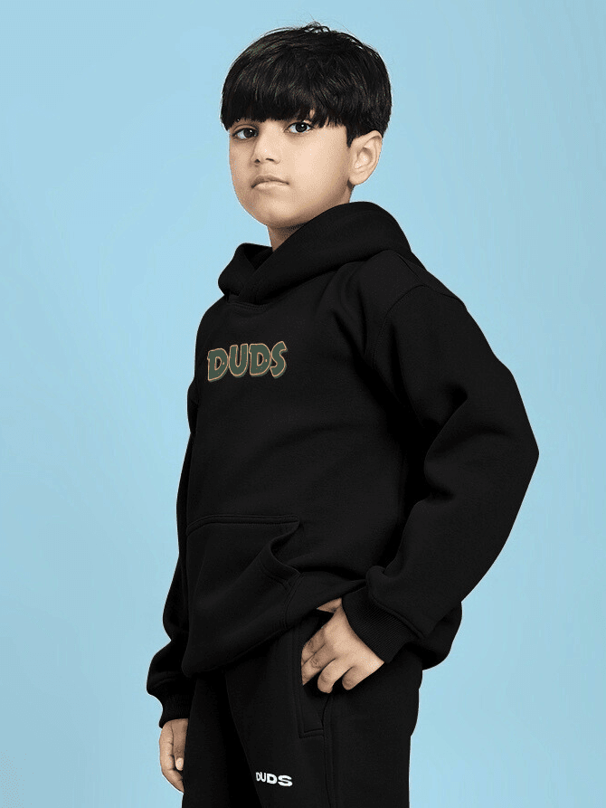 JUDY NICK ZOOTOPIA FLEECE HOODIE FOR BOYS AND GIRLS BLACK - KIDS HOODIE