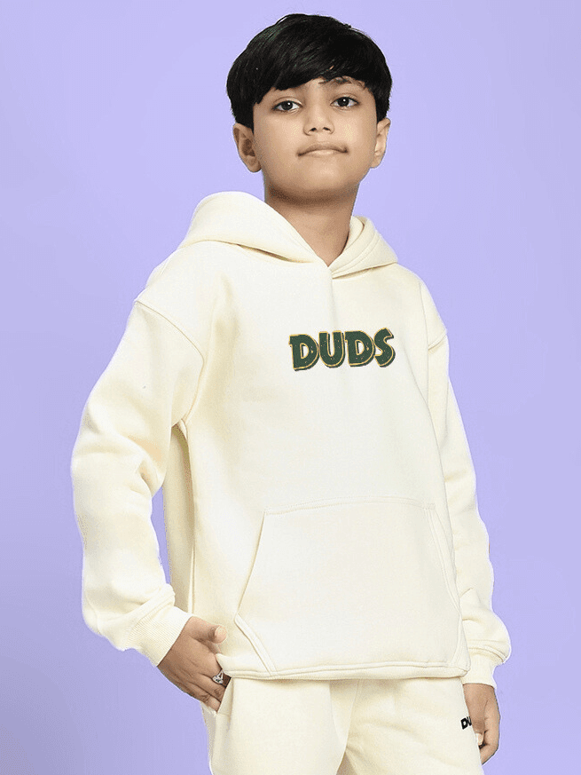 JUDY NICK ZOOTOPIA FLEECE HOODIE FOR BOYS GIRLS OFF WHITE - KIDS HOODIE