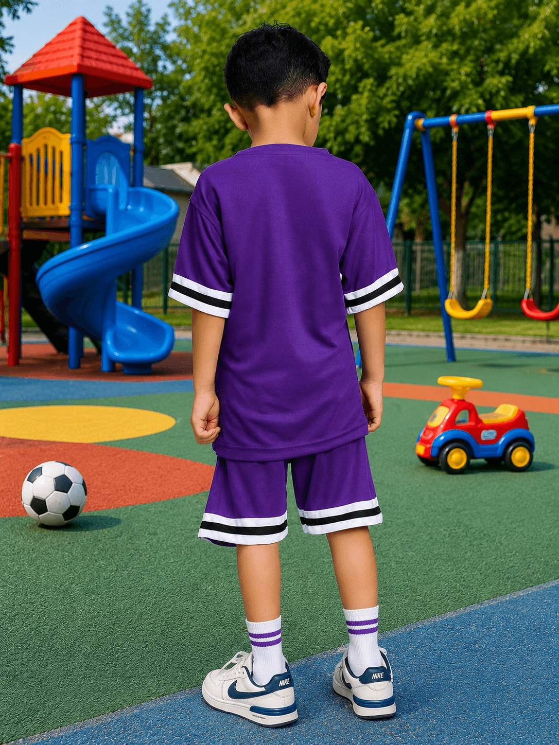 KING 22 VARSITY CO-ORD SET FOR BOYS GIRLS PURPLE
