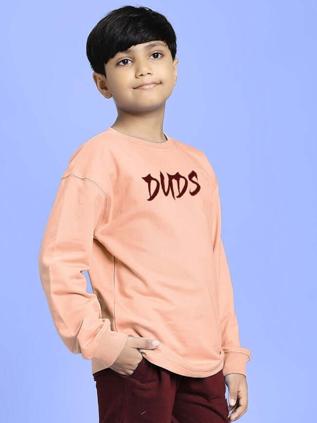 KOI FISH HARMONY SWEATSHIRT FOR BOYS AND GIRLS PEACH - KIDS SWEATSHIRT