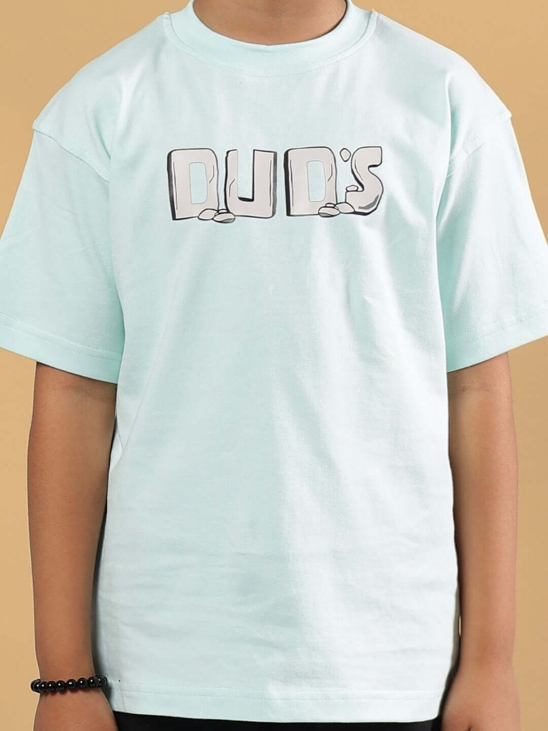 LET'S ROCK CO-ORD FOR BOYS & GIRLS S BLUE-BLACK featuring kids wearing stylish blue-black DUDS t-shirt.