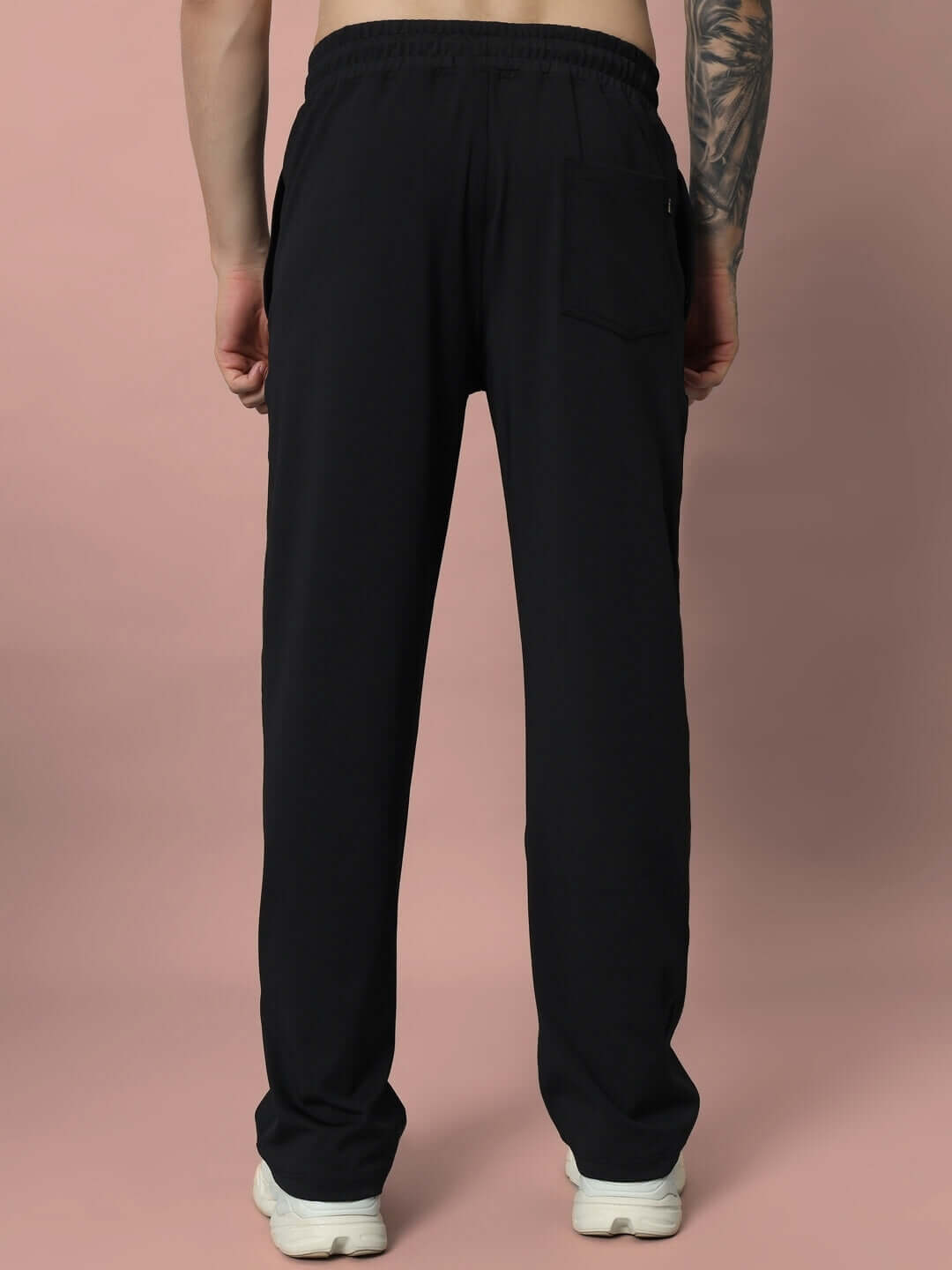 Back view of black Limber Relaxed Pant Jogger showcasing comfortable fit and design.