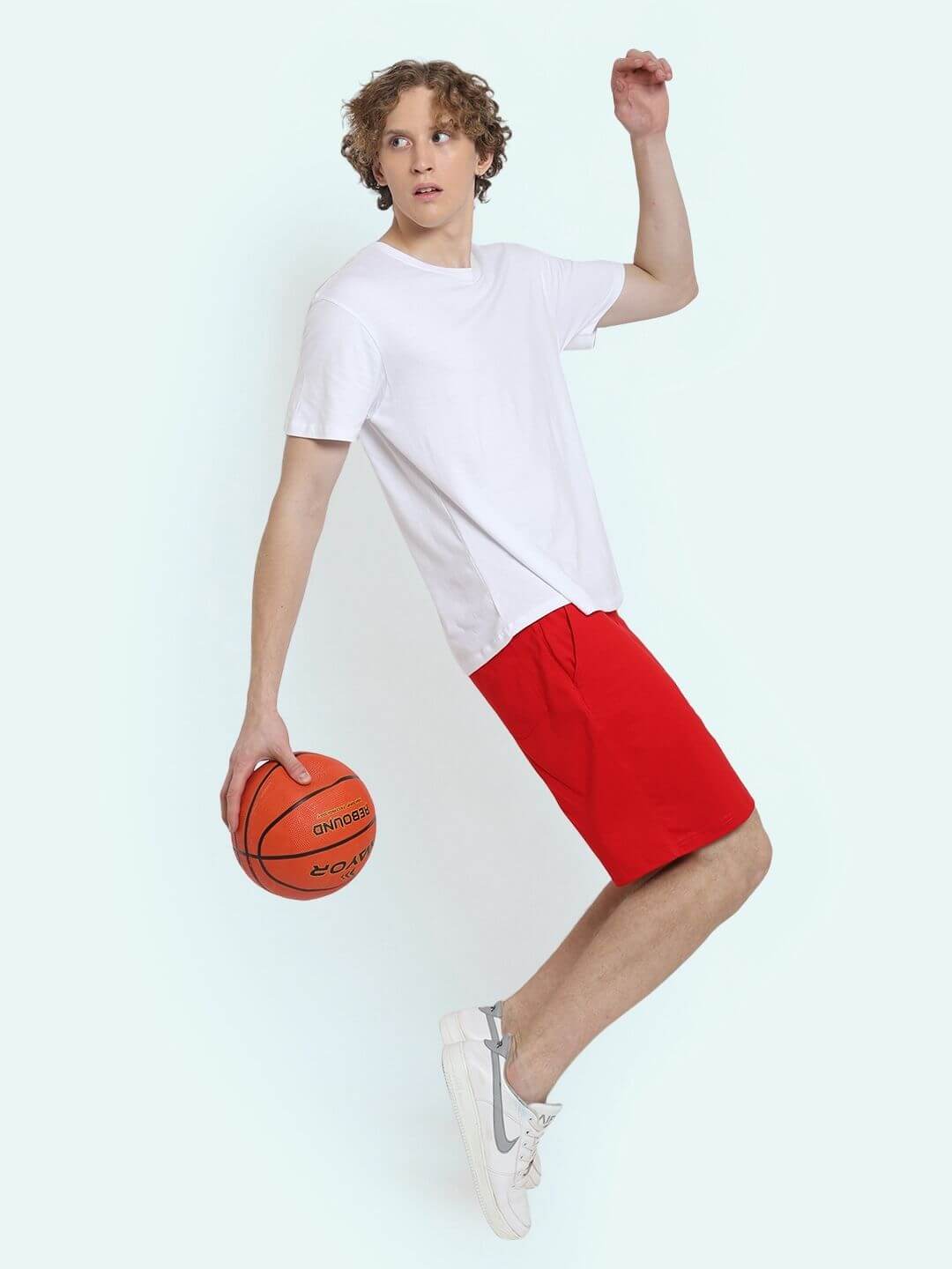 Love Heart Regular Fit Shorts (Red) - Wearduds