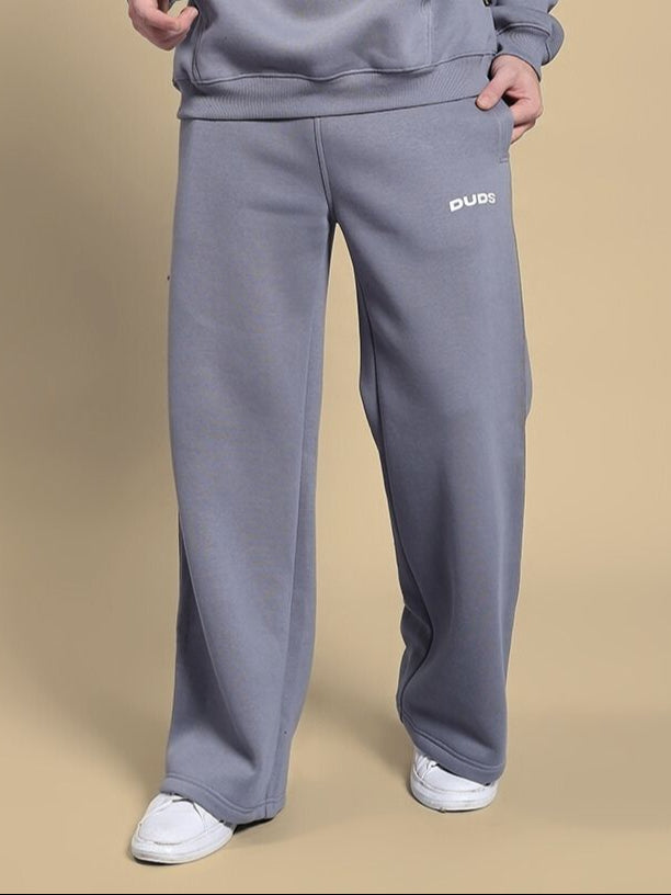 MAKE IT HAPPEN COTTON FLEECE JOGGER GREY showcasing comfort and street style