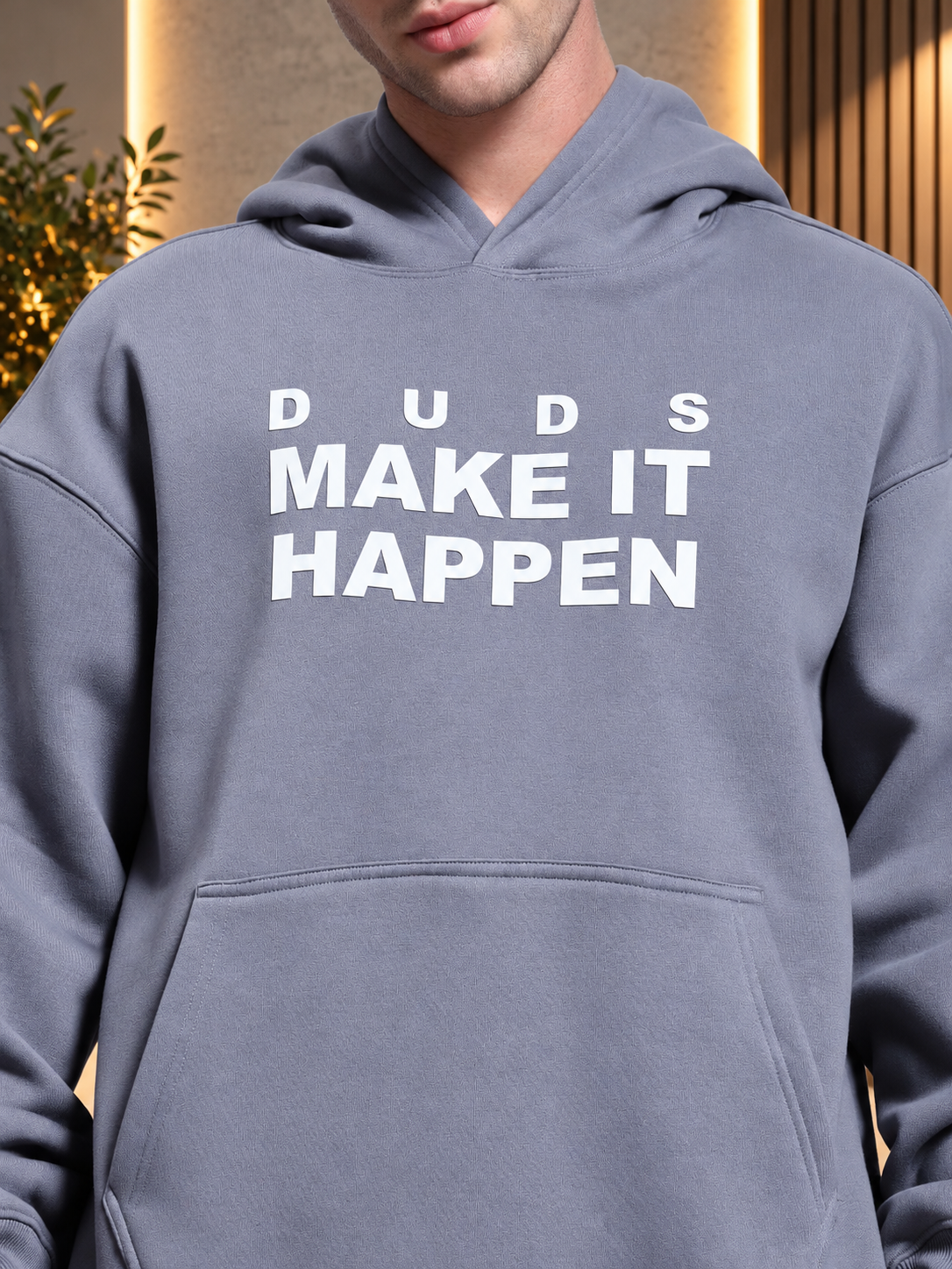 MAKE IT HAPPEN FLEECE CO-ORD SET GREY