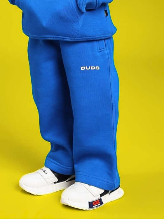 MAKE IT HAPPEN FLEECE JOGGER FOR BOYS AND GIRLS ROYAL BLUE, cozy and stylish, featuring bold royal blue color for kids.