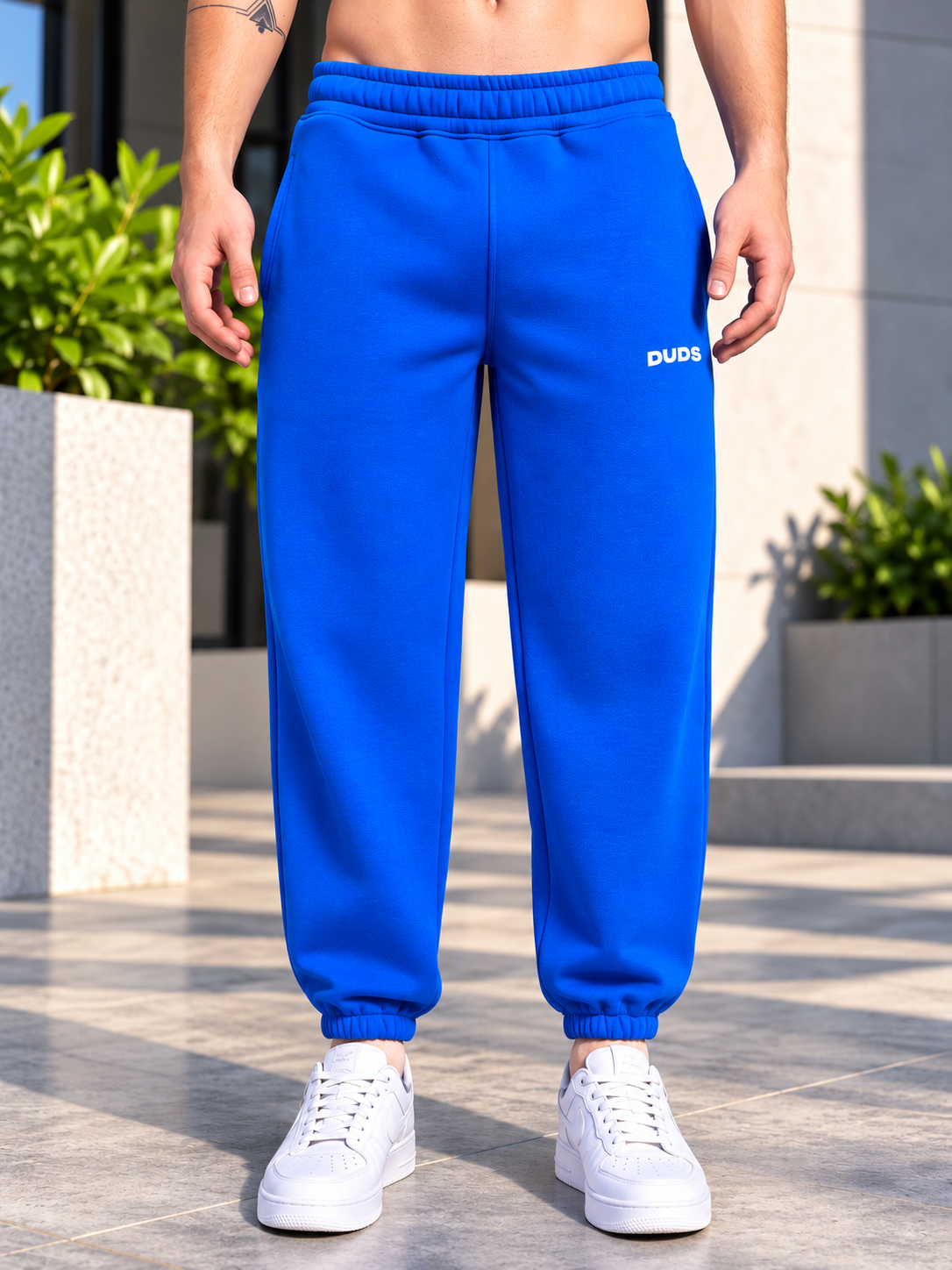 NATURE LINK FLEECE CO-ORD SET ROYAL BLUE