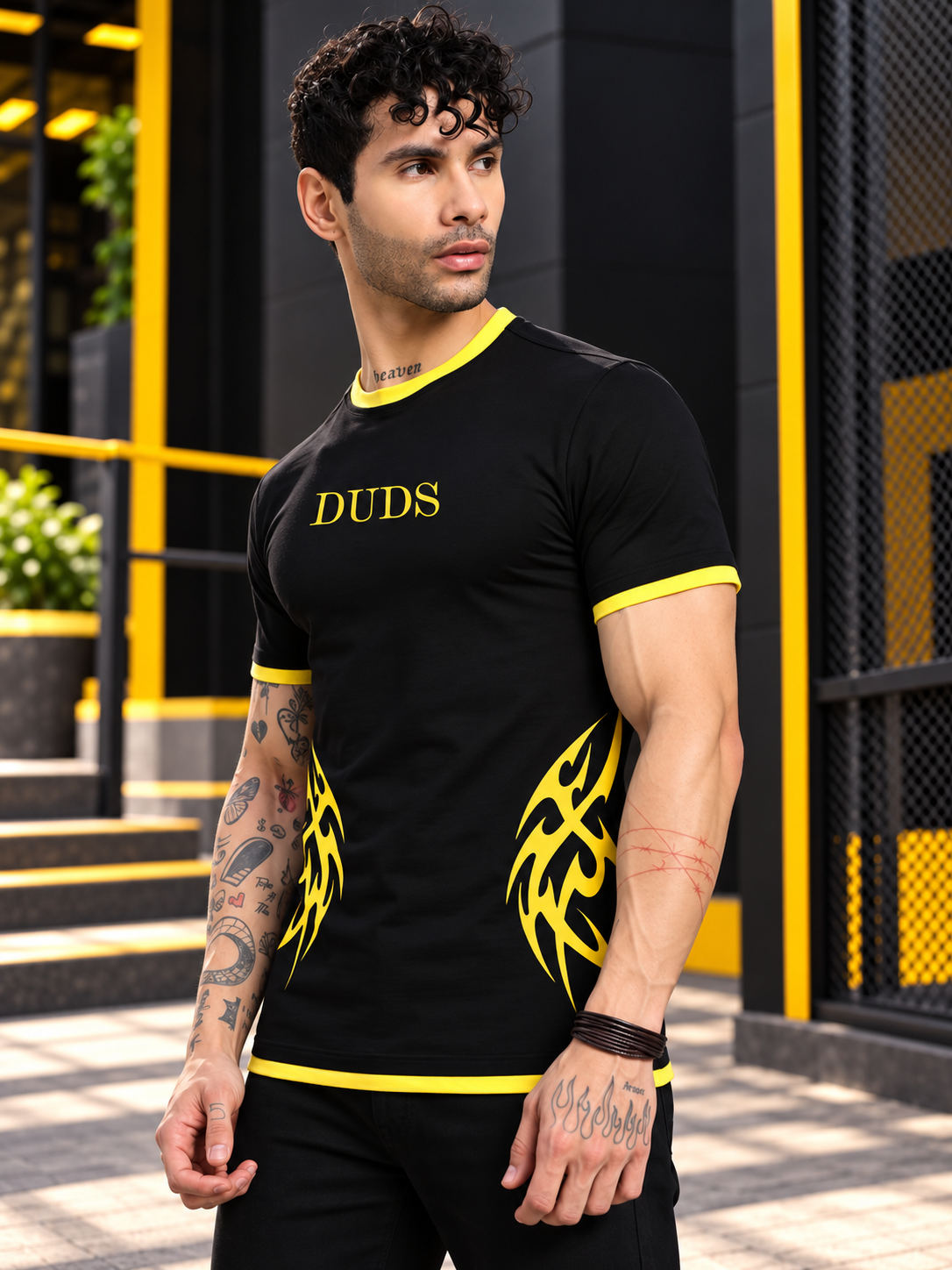 NIMO REGULAR FIT T-SHIRT BLACK - Wearduds, view 2