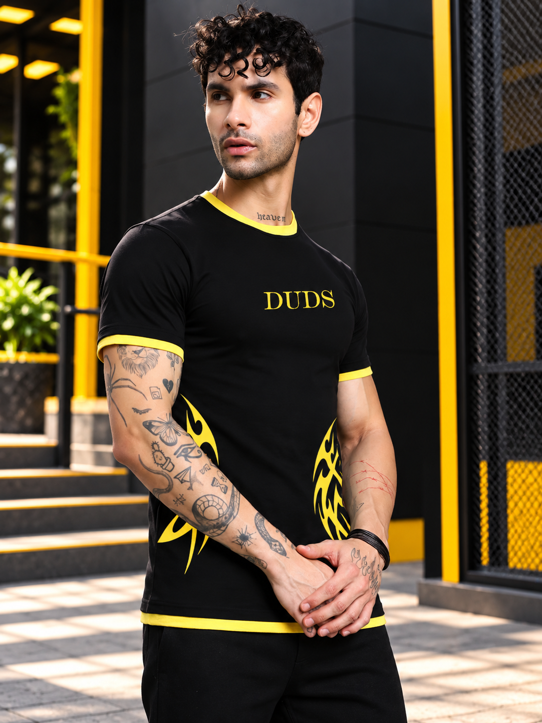 NIMO REGULAR FIT T-SHIRT BLACK - Wearduds, view 4