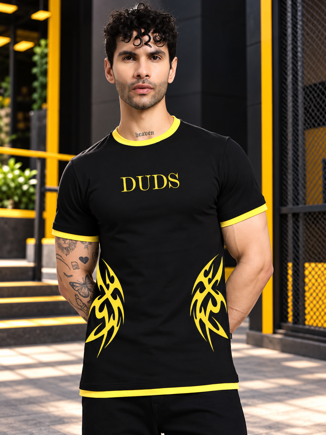 NIMO REGULAR FIT T-SHIRT BLACK - Wearduds, view 1