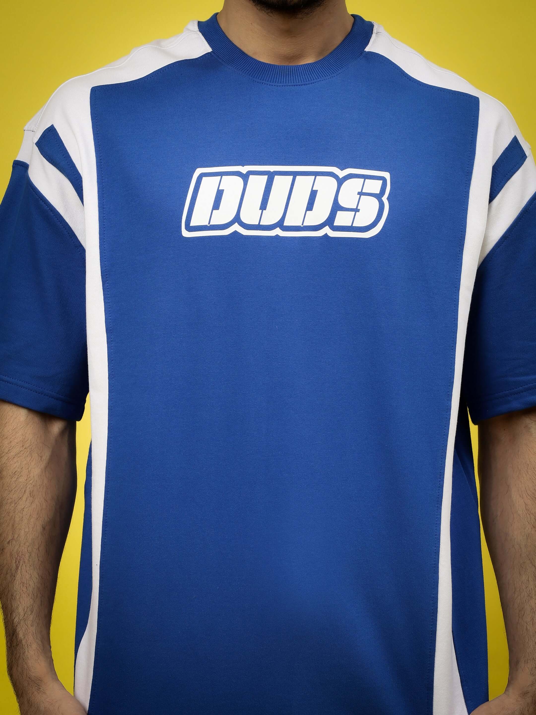 NINJA STORM OVER-SIZED T-SHIRT ROYAL BLUE, featuring bold design and premium cotton, perfect oversized fit, vibrant royal blue color.