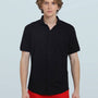 NOIR BLACK HALF SLEEVES WRINKLE FREE SHIRT