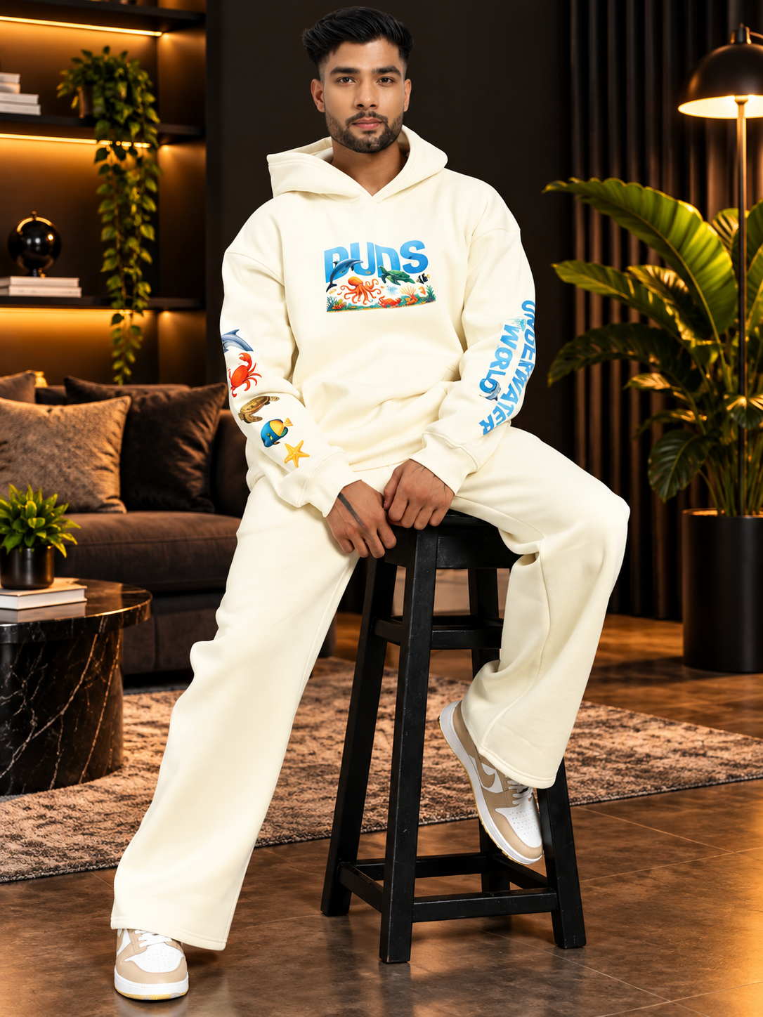 OCEAN BUDDIES JOGGER OFF-WHITE - Wearduds, view 5