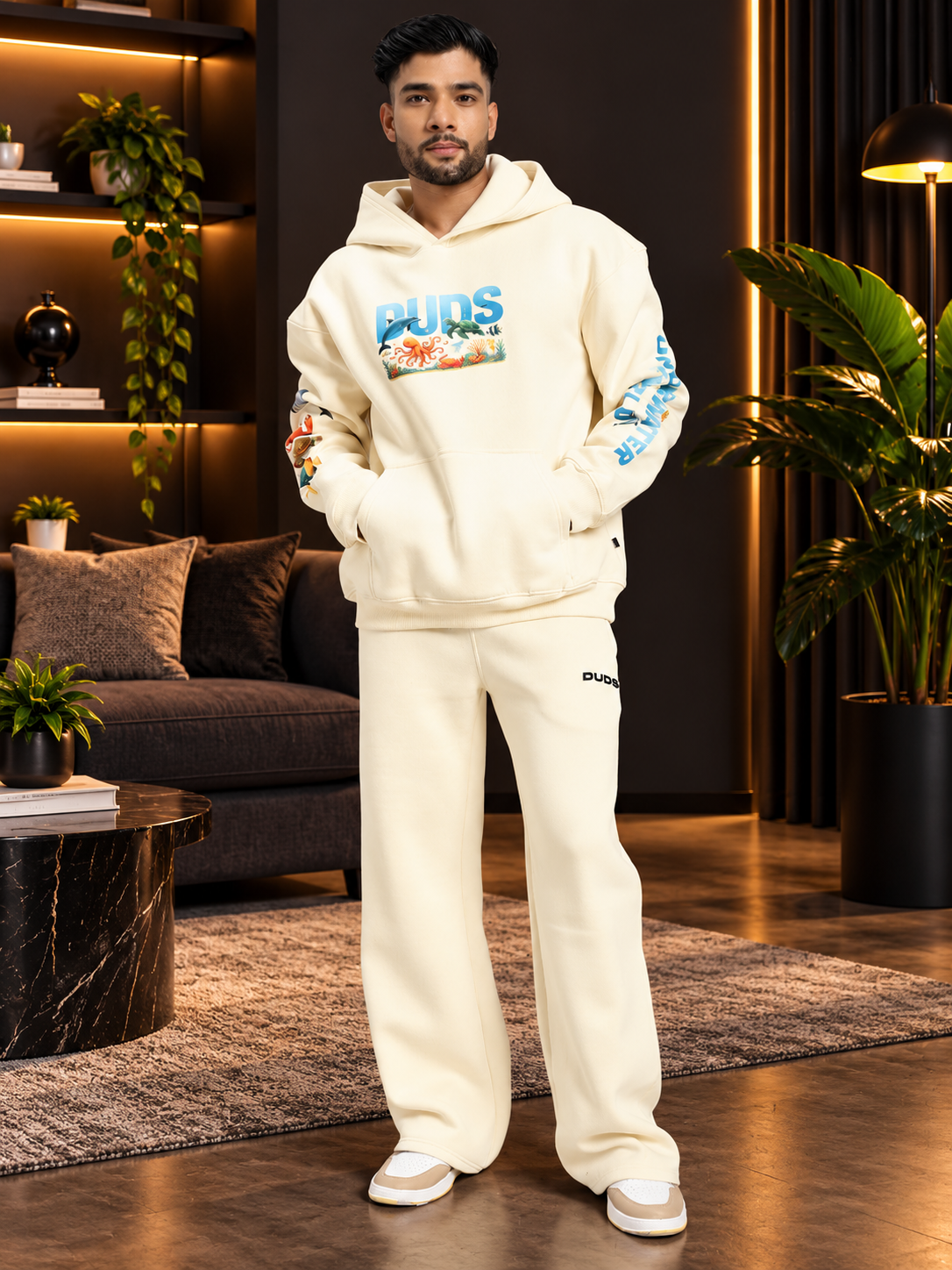 OCEAN BUDDIES JOGGER OFF-WHITE - Wearduds, view 6