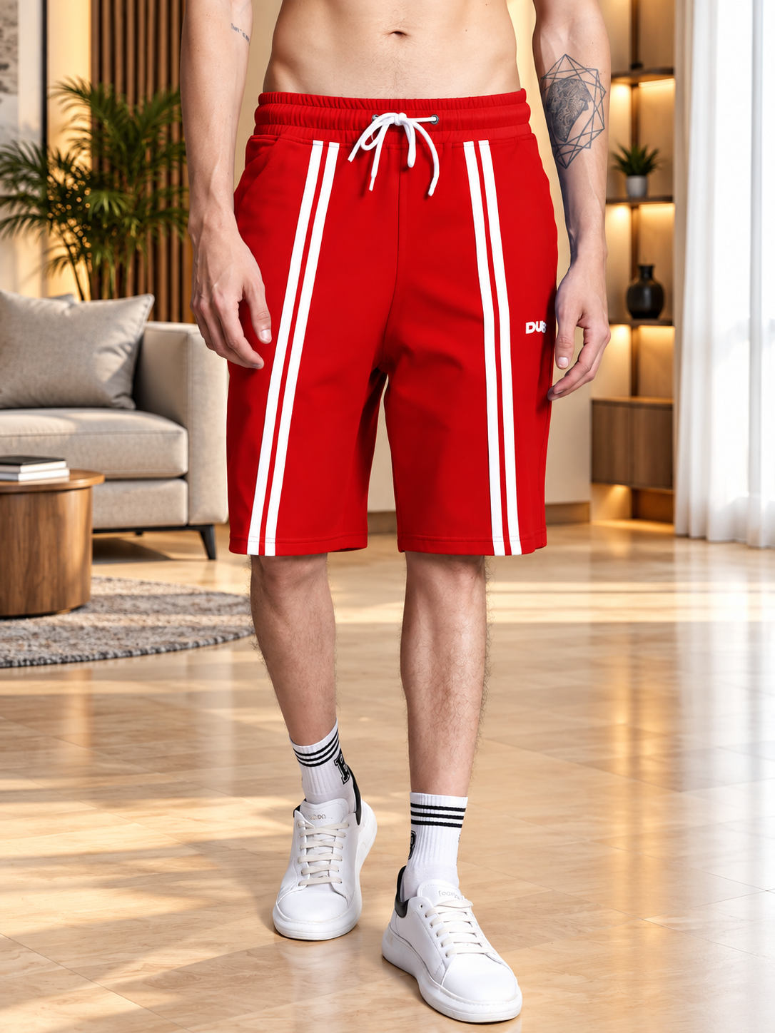 OUTLOOK REGULAR FIT SHORTS RED - Wearduds, view 1
