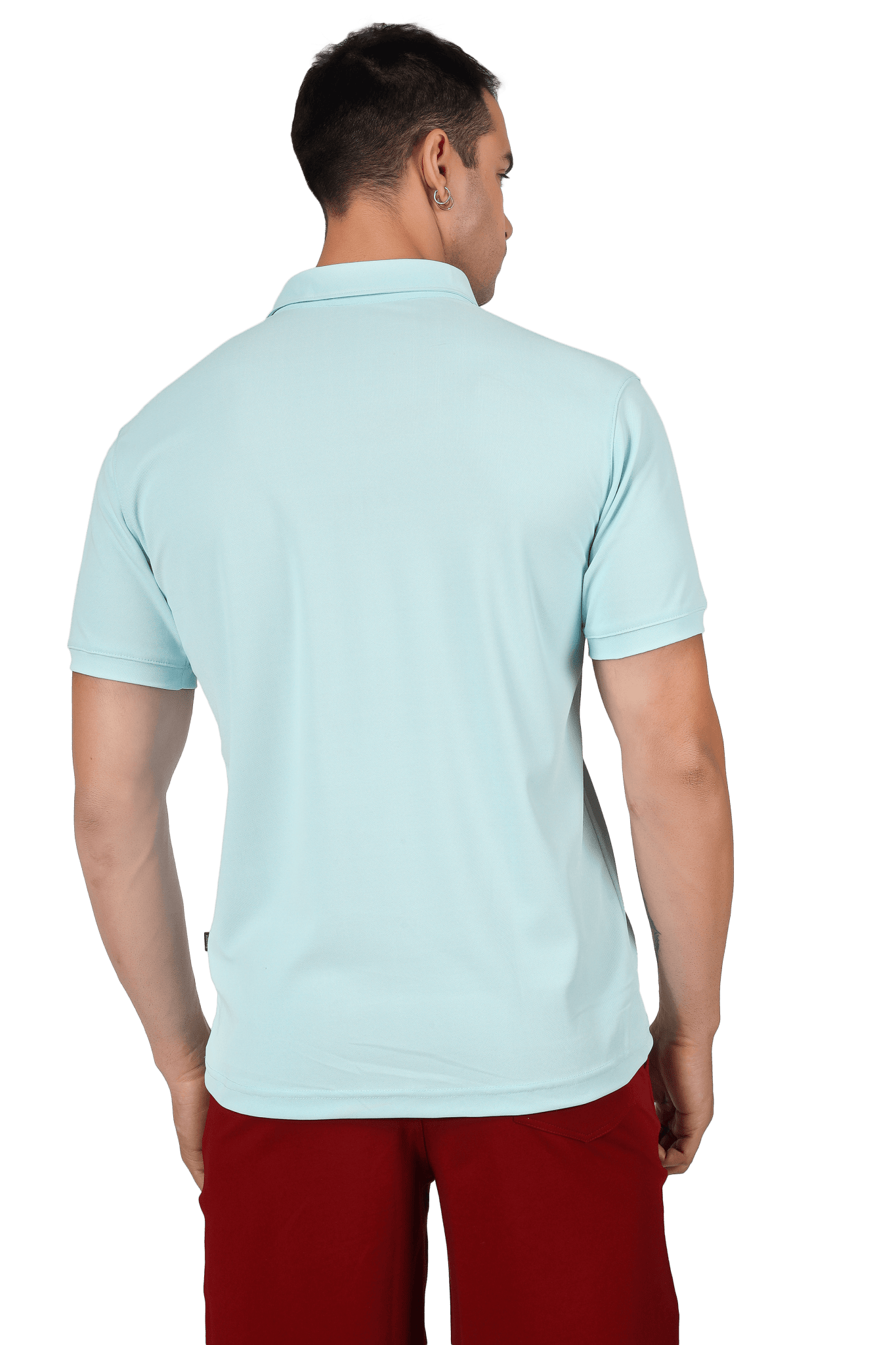 DUDS POWDER BLUE POLO NECK T - SHIRT - Polo T-shirt