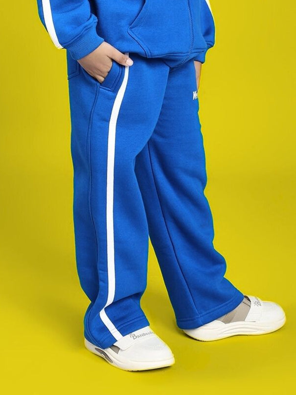 RAPID STRIDE FLEECE JOGGER FOR BOYS AND GIRLS ROYAL BLUE providing comfort and style, perfect for active kids paired with hoodies or tees.