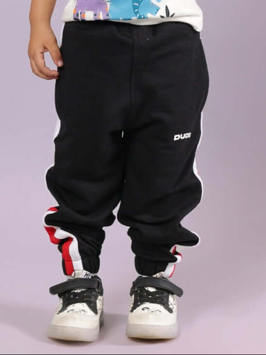 RIGHTMAN JOGGER FOR BOYS & GIRLS BLACK, stylish and comfortable joggers for active kids, perfect for school and play