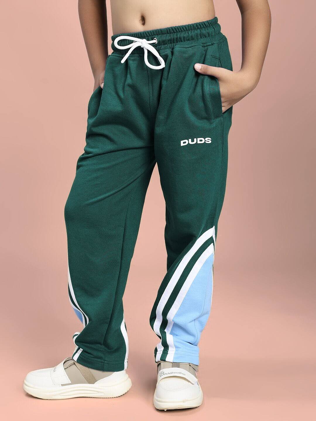 RIO ONE RELAXED FIT JOGGER FOR BOYS AND GIRLS TEAL GREEN - KIDS JOGGER