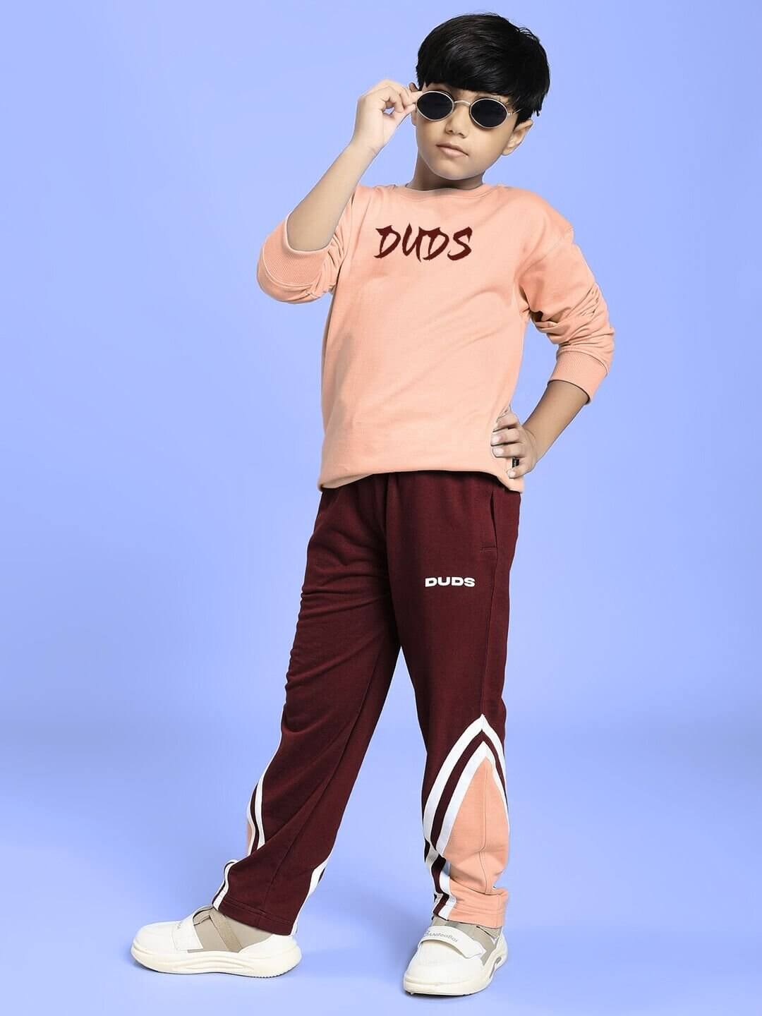 RIO ONE RELAXED FIT JOGGER FOR BOYS AND GIRLS MAROON - KIDS JOGGER