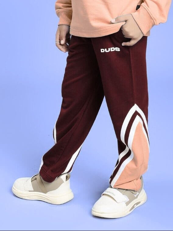 RIO ONE RELAXED FIT JOGGER FOR BOYS AND GIRLS MAROON - KIDS JOGGER