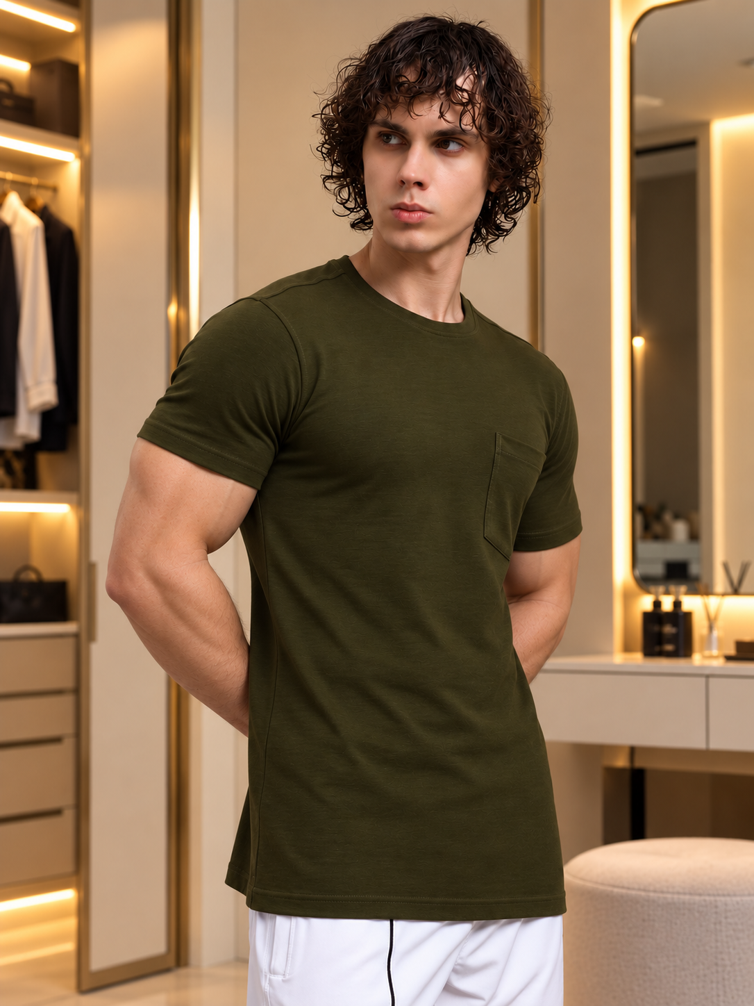 ROBAR REGULAR FIT T-SHIRT OLIVE