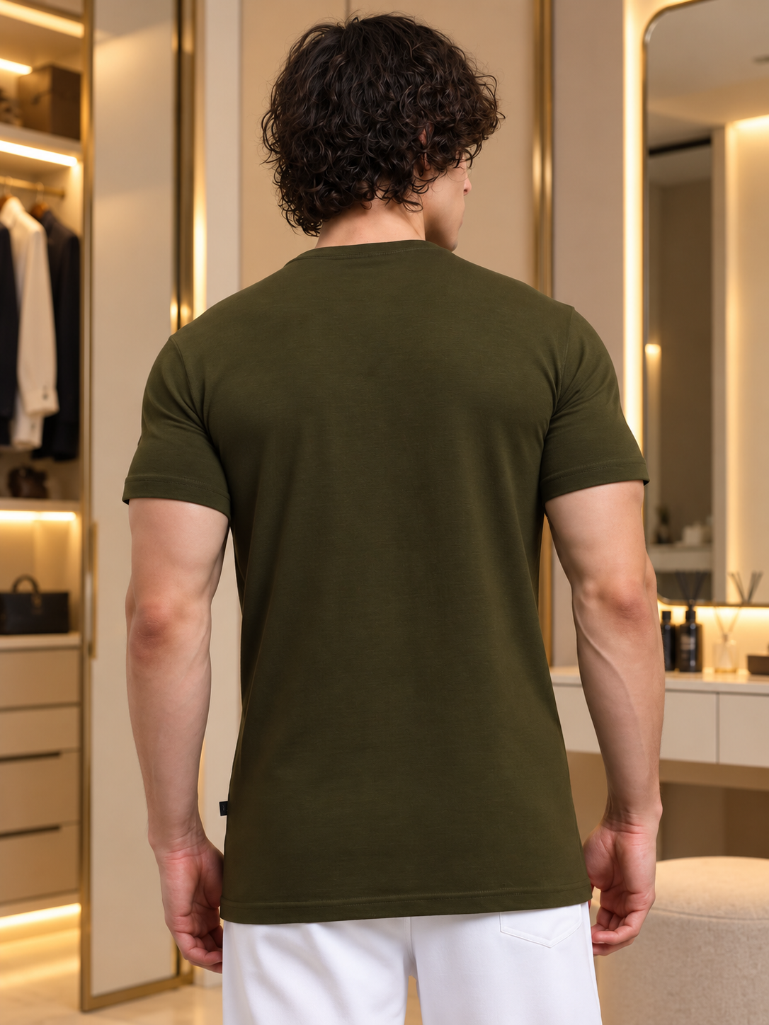 ROBAR REGULAR FIT T-SHIRT OLIVE - Wearduds, view 3