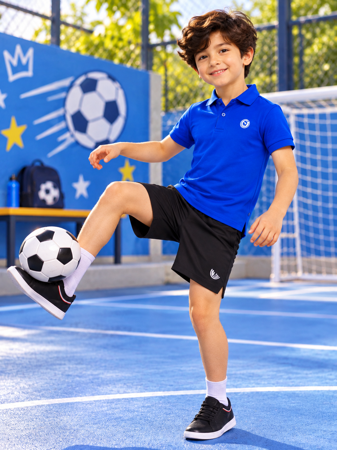 ROSEWOOD POLO REGULAR T-SHIRT FOR BOYS GIRLS BLUE