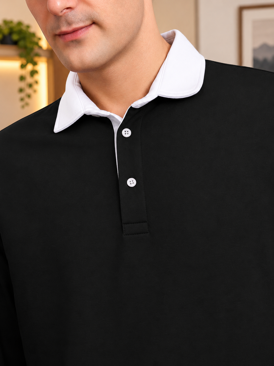 SAGOL POLO OVERSIZED SWEATSHIRT BLACK - Wearduds, view 5