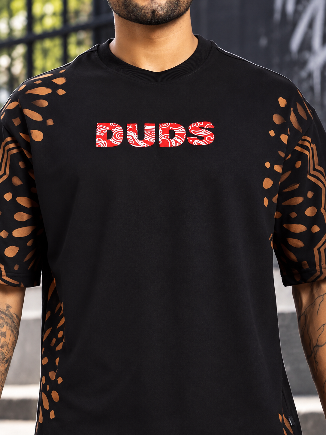 SHADOW SWIRL TIE-DYE T-SHIRT BLACK - Wearduds, view 5