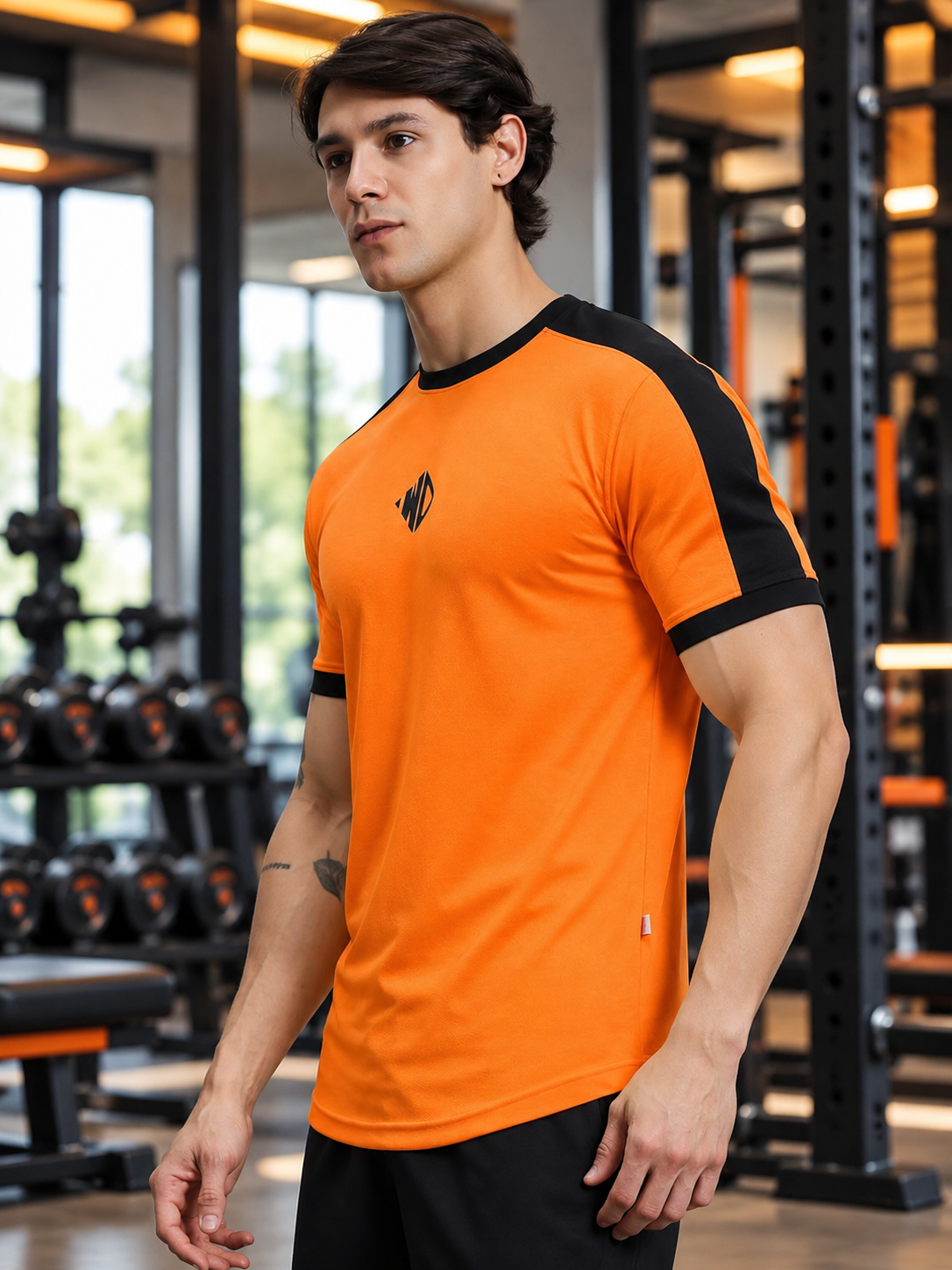 SHERPA REGULAR FIT T-SHIRT ORANGE - Wearduds, view 4